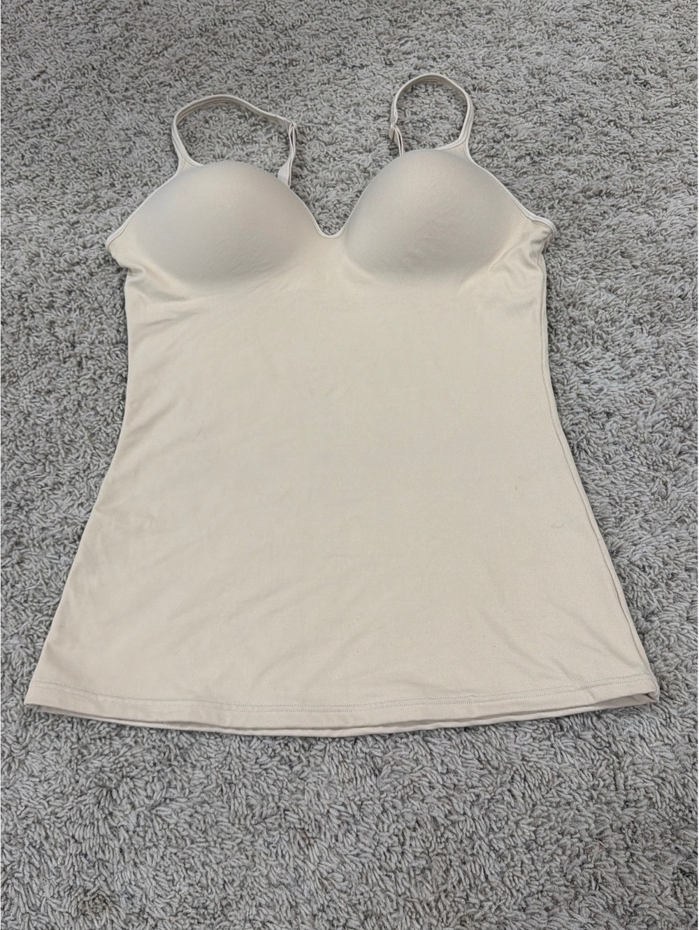 Maidenform Beige Shaping Camisole with Built-in Bra Size Large
